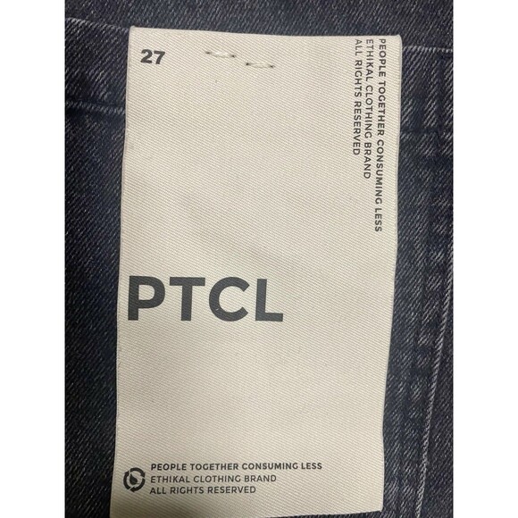 PTCL Ethikal Brand Jeans Women's 27 Skater Streetwear Grunge Y2K 90's Black Wash - Picture 9 of 13
